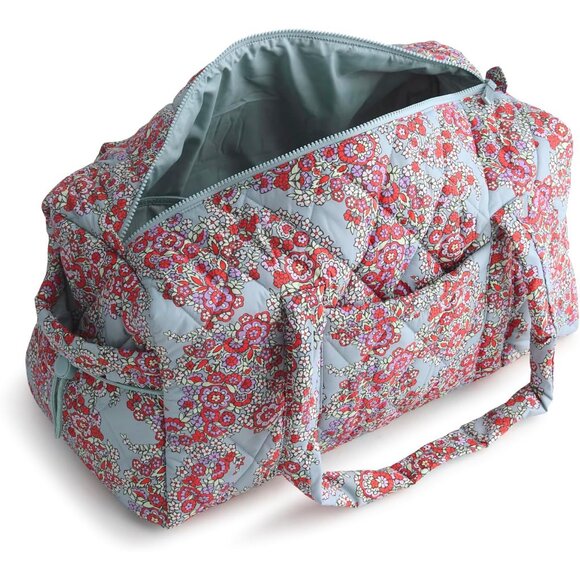 Women's Featherweight Original Nylon Duffel Bag Paisley Bouquet  TSA-Approved Li - Picture 3 of 7
